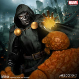 Mezco Toyz One:12 Marvel Comics Dr Doom 2 Heads 3 Masks 1:12 Action Figure