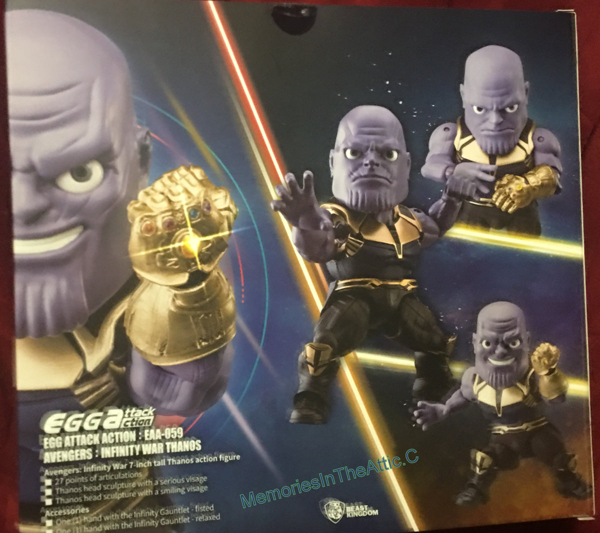 Figurine Marvel Mini Egg Attack Avengers Infinity Thanos Beast Kingdom