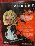 6" Mezco Stylized Roto Tiffany Chucky's Girl Figure With Gun Halloween Doll
