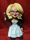 6" Mezco Stylized Roto Tiffany Chucky's Girl Figure With Gun Halloween Doll