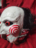 Trick Or Treat Studios Saw Movie Billy Puppet Halloween Mask Moveable Mouth Moving Game