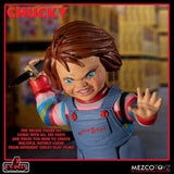 Mezco Toyz 5 Points Chucky Deluxe Figure Set Pizza Face Good Guy Seed Of Axe Gun