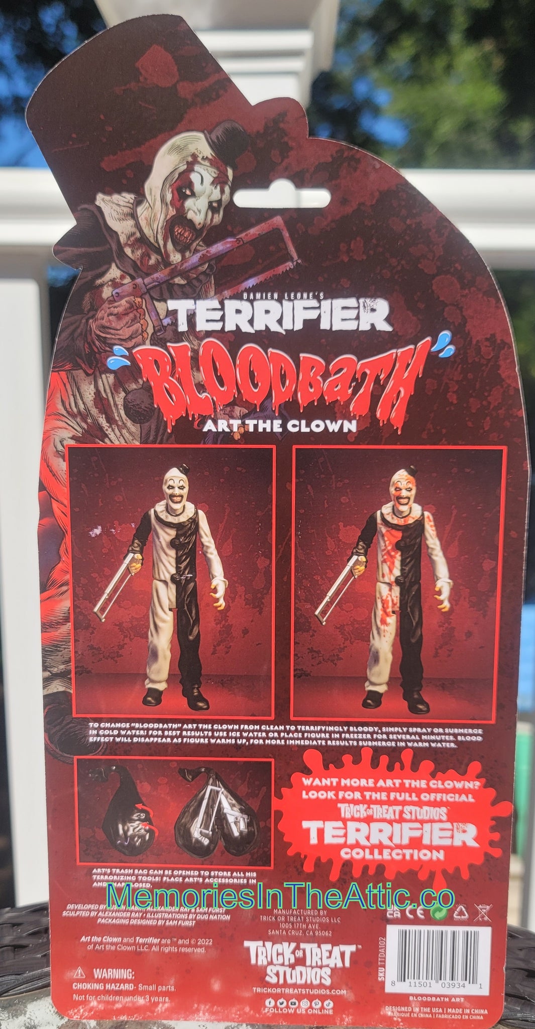 Terrifier - ART The CLOWN Blood Bath Action Figure By Trick Or - Foto 6