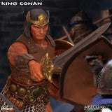 Mezco One:12 Collective King Conan Figure 3 Heads Aquilonia Battle Axe Shield