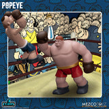 Mezco Toyz 5 Points Popeye & Oxheart Boxed Set Comics 2 Figure Ring Background