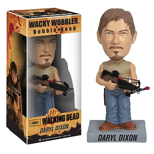 Funko The Walking Dead Daryl Dixon Collectible Bobblehead Wacky Bobble Nodder