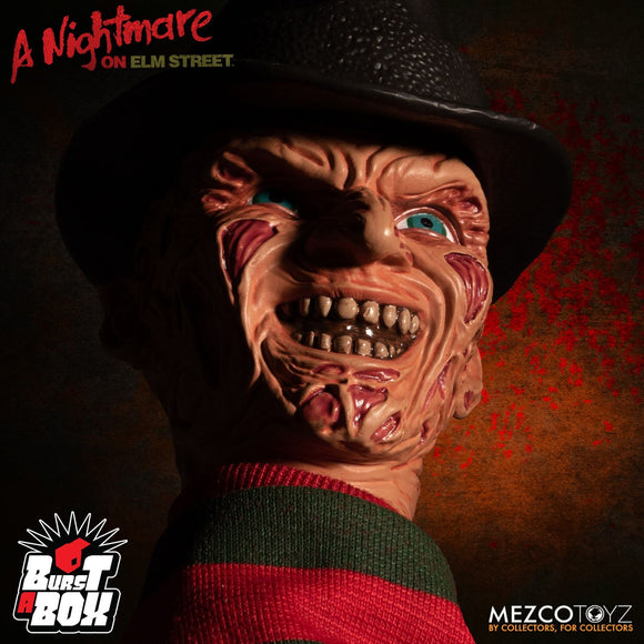 Mezco Toyz Burst A Box Nightmare On Elm Street Freddy Krueger Jack In The Box