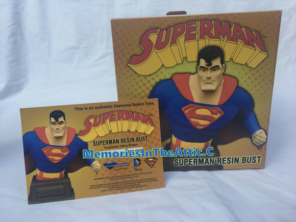 TAS Superman Bust The Animated Series NIB Diamond Select Toys Limited 3,000 NEW