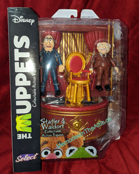 Diamond Select Disney The Muppets Statler and Waldorf Balcony Chairs 4-5.5