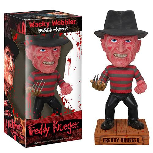 Funko Nightmare On Elmstreet Freddy Krueger Collectible Bobblehead Wacky Bobble Nodder