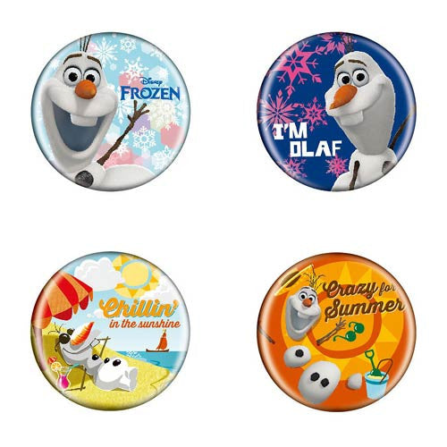 Disney Frozen Olaf Snowman Season Activity Button Pins Set Of 4