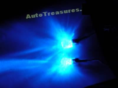 Skull Blue CLEAR Head Lighted License Plate Frame Screws Neon LED Hearse Car Truck Motorcycle