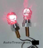 Skull RED CLEAR Head Lighted License Plate Frame Screws Neon LED Hearse Car Truck Motorcycle