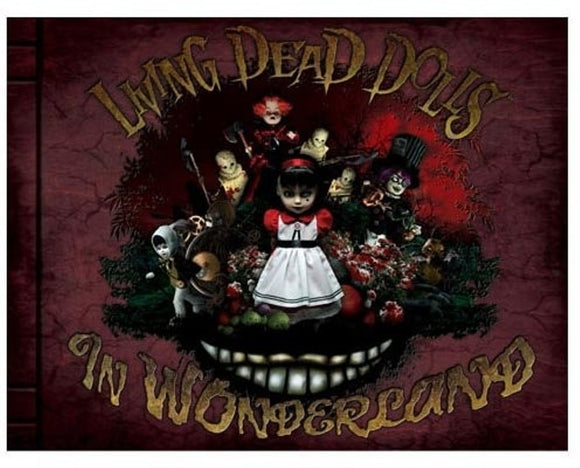 Mezco Living Dead Dolls Alice In Wonderland First Book Hardcover Limited Edition LDD