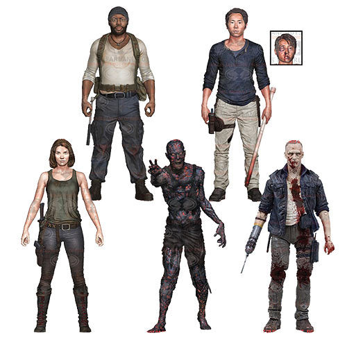 Mcfarlane Walking Dead Series 5 Merle Dixon Zombie Glenn Maggie Tyreese Charred