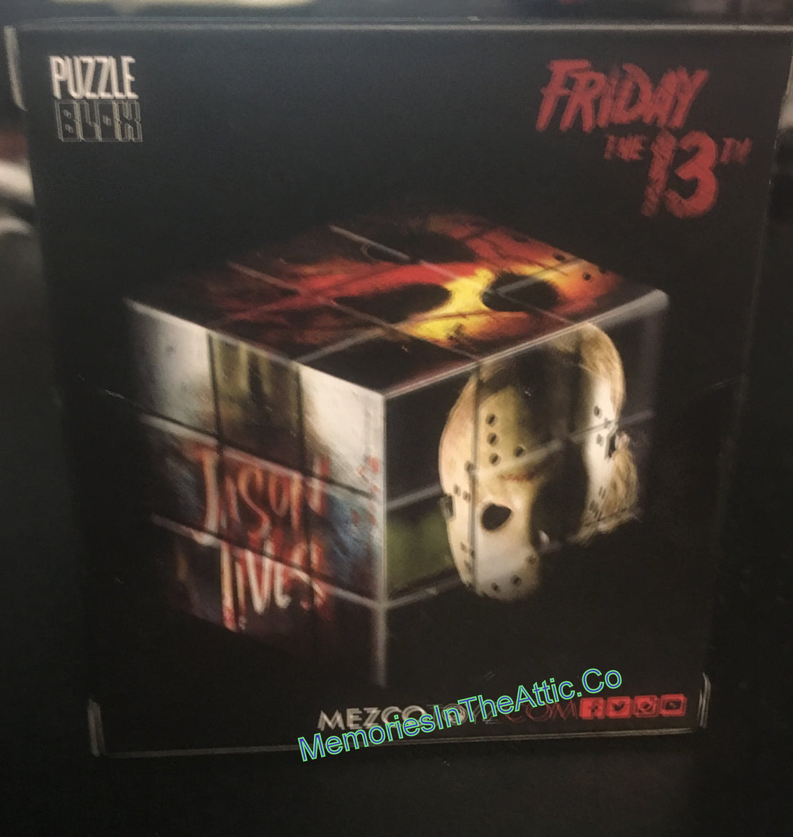 Mezco Friday The 13th Jason Vorhees Puzzle Blox Box Game Cube Movie Pi ...
