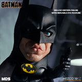 6" Mezco Stylized Roto 1989 Batman Tim Burton's Michael Keaton Figure With Moveable Eyes