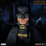 6" Mezco Stylized Roto 1989 Batman Tim Burton's Michael Keaton Figure With Moveable Eyes