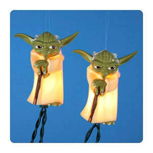 Star Wars Yoda Jedi 10 Holiday Light Set Disney Christmas Indoor/Outdoor Patio